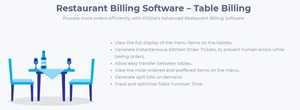 posist billing software table billing features